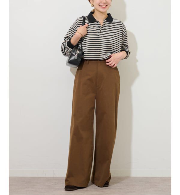 JOURNAL STANDARD relume「ワッフルボーダー襟付きプルオーバー」|Tシャツ・カットソー|