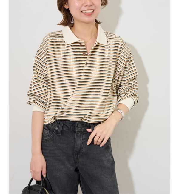 JOURNAL STANDARD relume「ワッフルボーダー襟付きプルオーバー」|Tシャツ・カットソー|
