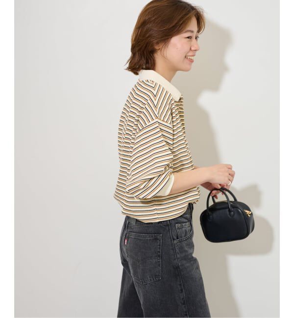 JOURNAL STANDARD relume「ワッフルボーダー襟付きプルオーバー」|Tシャツ・カットソー|