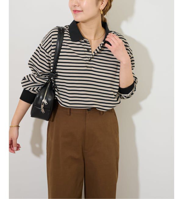 JOURNAL STANDARD relume「ワッフルボーダー襟付きプルオーバー」|Tシャツ・カットソー|