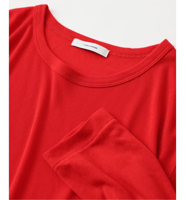 JOURNAL STANDARD「ウールMIX シアーロングT」|Tシャツ・カットソー|レッド