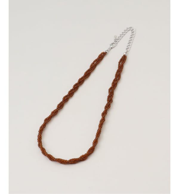 JOURNAL STANDARD relume「RELUME 3レンガラスビーズネックレス」|ネックレス|