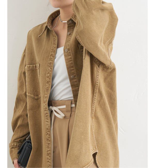 JOURNAL STANDARD「《追加3》ライトオンスデニムシャツ」|シャツ・ブラウス|キャメル