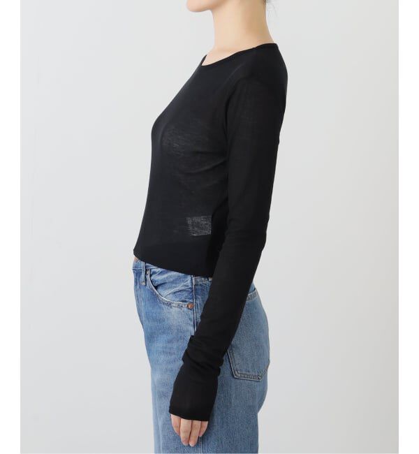 JOURNAL STANDARD「【TU ES MON TRESOR/トゥ エ モン トレゾア】 Crew Neck Cropped Top」|Tシャツ・カットソー|