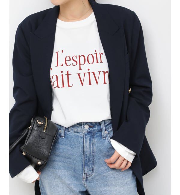 JOURNAL STANDARD relume「メッセージロゴロングスリーブTEE」|Tシャツ・カットソー|ボルドー