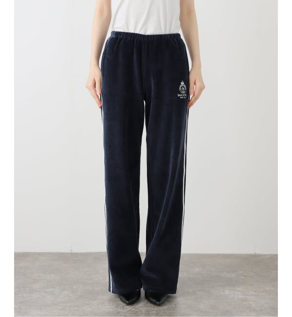 journal standard L'essage「【SPORTY&RICH/スポーティアンドリッチ】Crown Tennis Velour Sweatpant」|Tシャツ・カットソー|ネイビー