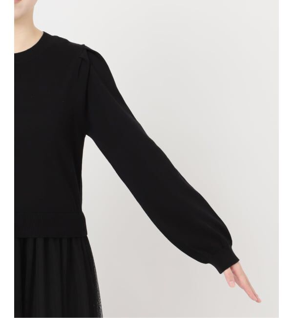 JOURNAL STANDARD relume「《WEB限定追加予約2》ウォッシャブルチュールドッキングロングスリーブ」|ワンピース|