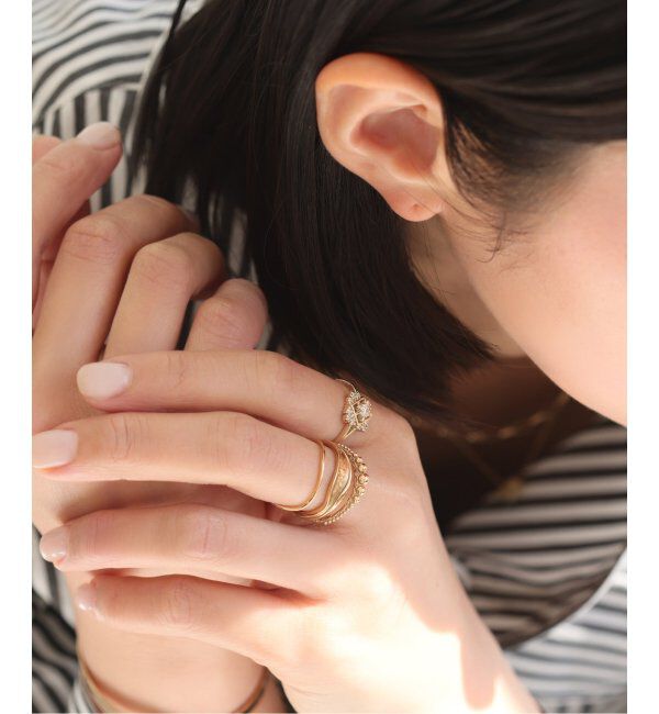 Lilas by Spick&Span「プリンセスカットダイヤリング K10」|リング|