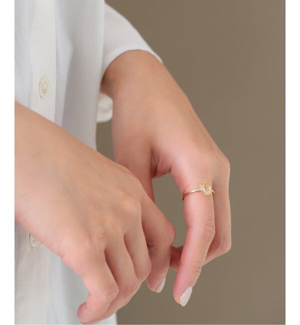 Lilas by Spick&Span「ルチルクォーツチェスカットリング K10」|リング|