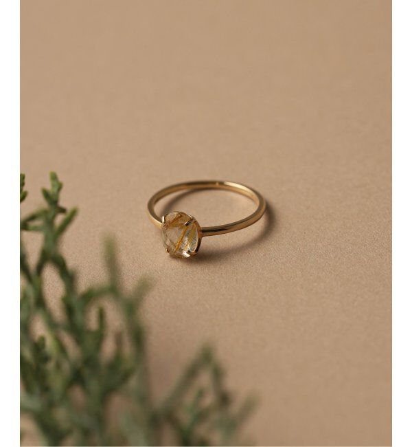 Lilas by Spick&Span「ルチルクォーツチェスカットリング K10」|リング|