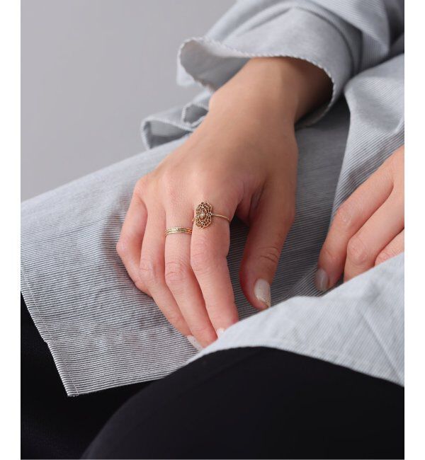 Lilas by Spick&Span「クラシックレースリング K10」|リング|