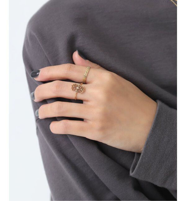 Lilas by Spick&Span「クラシックレースリング K10」|リング|