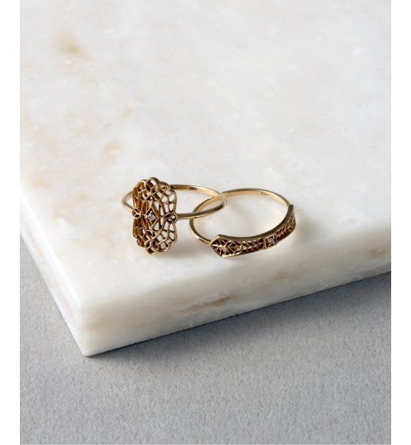 Lilas by Spick&Span「クラシックレースリング K10」|リング|