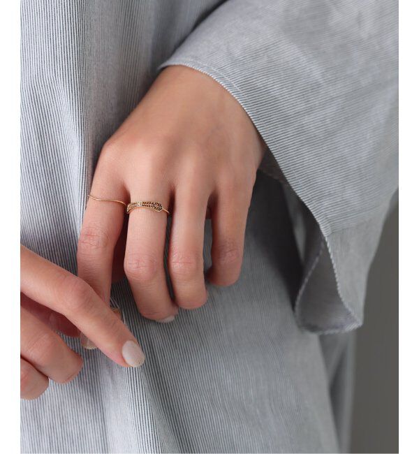 Lilas by Spick&Span「クラシックレースラインリング K10」|リング|