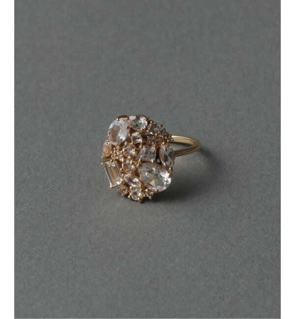 Lilas by Spick&Span「ミックスモチーフオーバルリング K10」|リング|