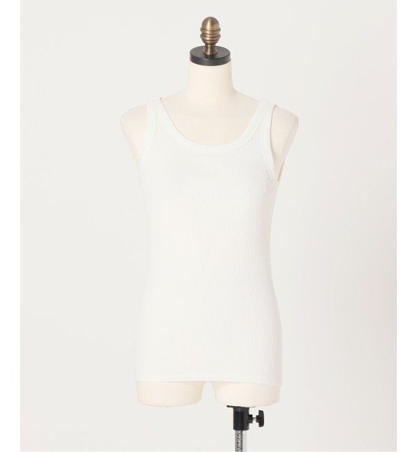Spick and Span「《追加》甘撚テレコアメスリタンク」|タンクトップ|