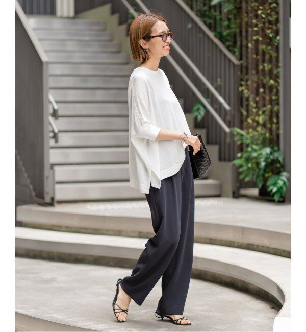 FRAMeWORK「≪追加≫ペーパーミックスポンチョニット2」|ニット・セーター|