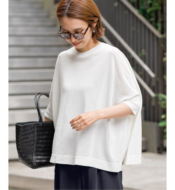 FRAMeWORK「≪追加≫ペーパーミックスポンチョニット2」|ニット・セーター|