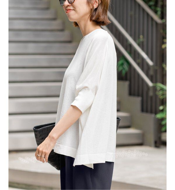 FRAMeWORK「≪追加≫ペーパーミックスポンチョニット2」|ニット・セーター|