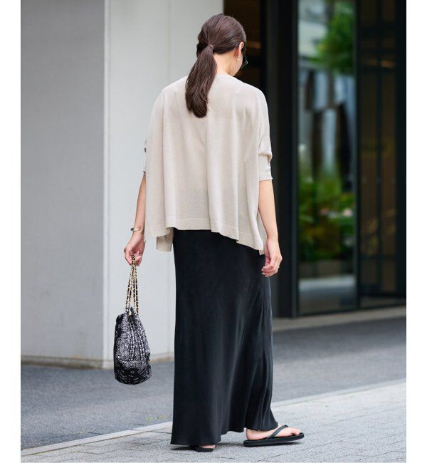 FRAMeWORK「≪追加≫ペーパーミックスポンチョニット2」|ニット・セーター|