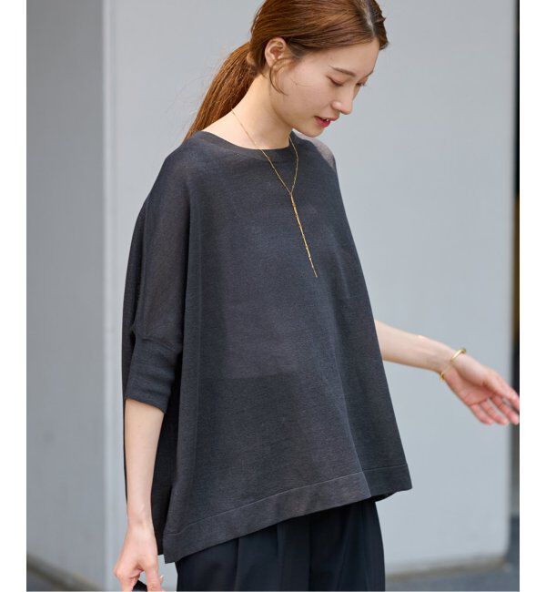 FRAMeWORK「≪追加≫ペーパーミックスポンチョニット2」|ニット・セーター|