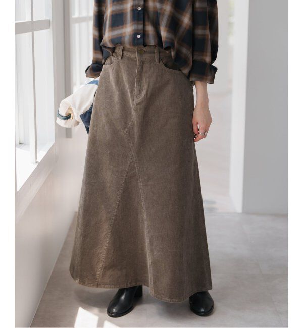 Spick and Span「ストレッチコーデュロイスカート」|スカート|