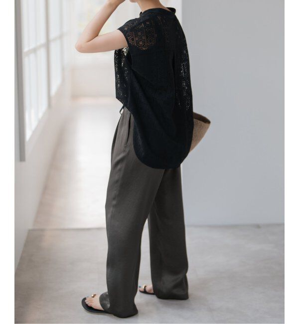 Spick and Span「《WEB限定 / 追加》ワッシャーサテンイージーパンツ」|その他|