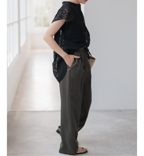 Spick and Span「《WEB限定 / 追加》ワッシャーサテンイージーパンツ」|その他|