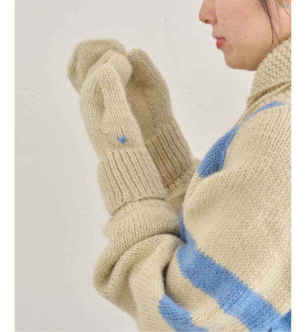 U by SPICK&SPAN「NEPAL HAND KNIT/ネパールハンドニット 別注ミトン」|手袋|
