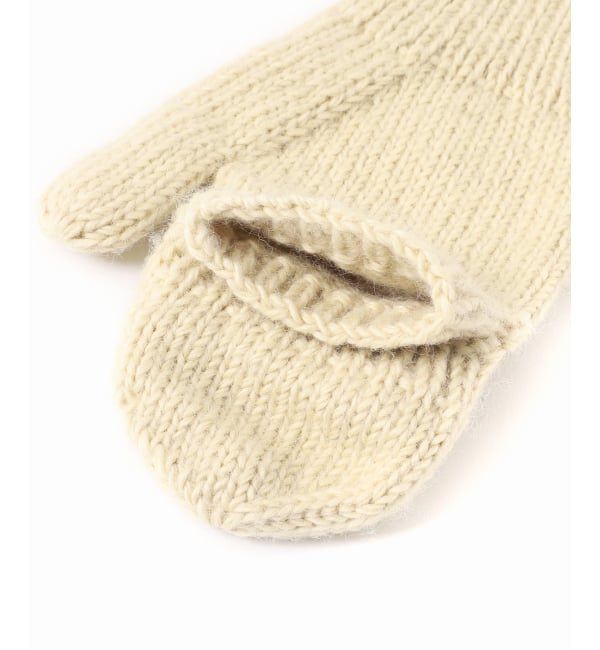 U by SPICK&SPAN「NEPAL HAND KNIT/ネパールハンドニット 別注ミトン」|手袋|