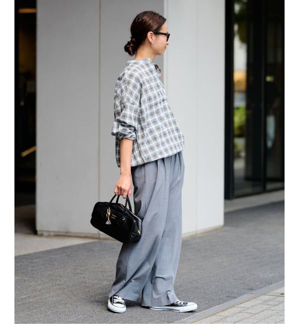 FRAMeWORK「シアーチェックドロストシャツ」|シャツ・ブラウス|