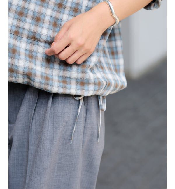 FRAMeWORK「シアーチェックドロストシャツ」|シャツ・ブラウス|
