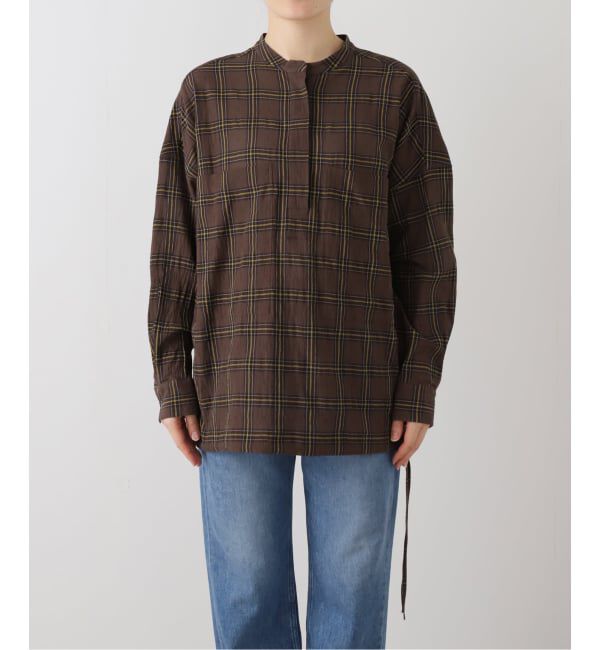 FRAMeWORK「シアーチェックドロストシャツ」|シャツ・ブラウス|