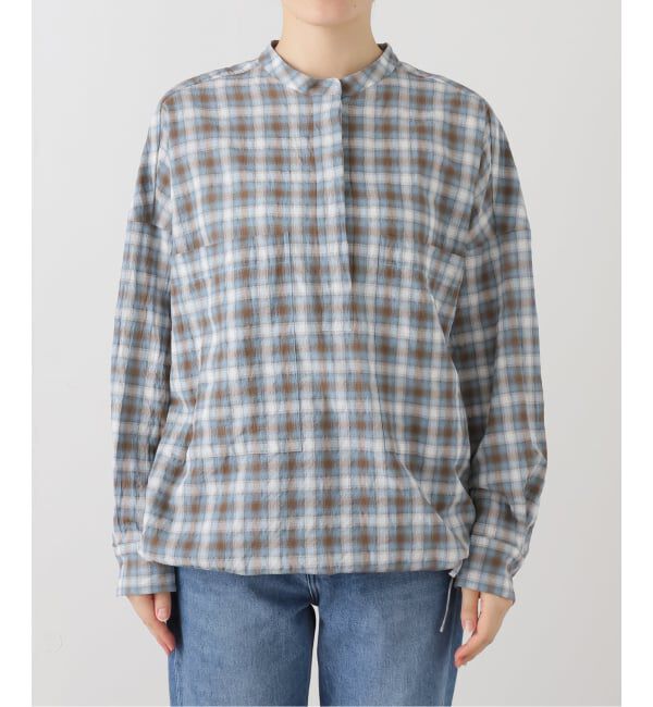 FRAMeWORK「シアーチェックドロストシャツ」|シャツ・ブラウス|