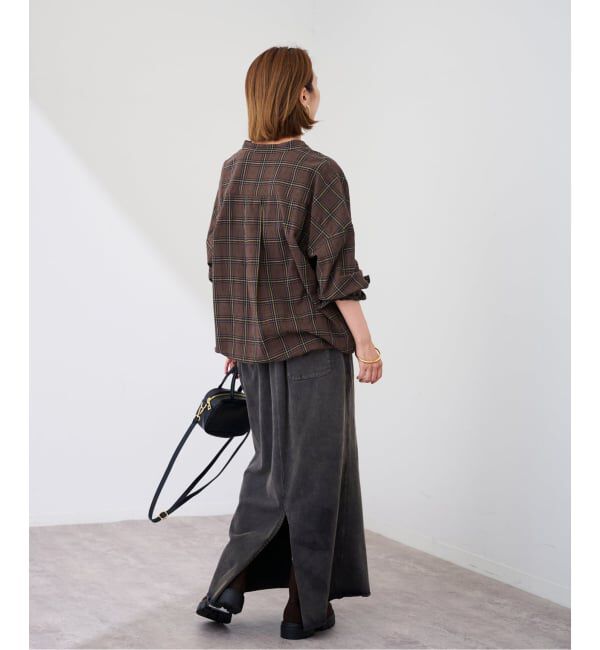 FRAMeWORK「シアーチェックドロストシャツ」|シャツ・ブラウス|