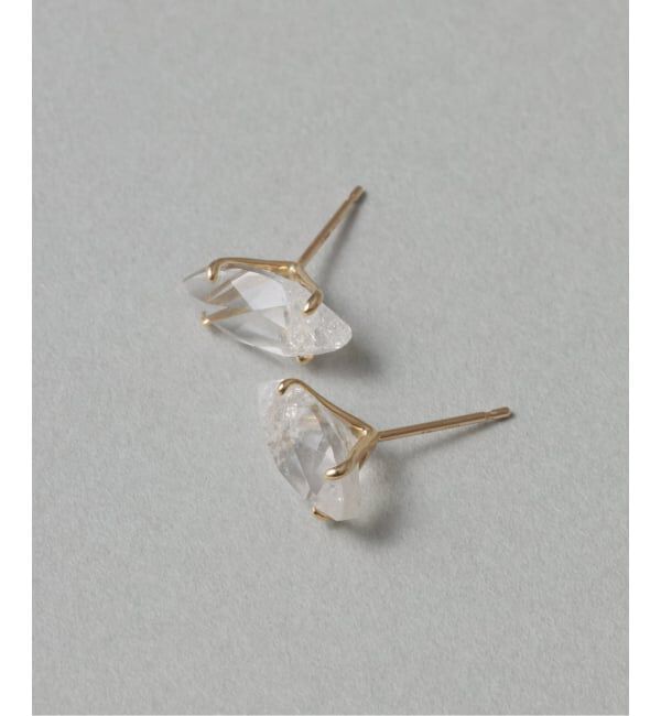 Lilas by Spick&Span「クラッシュクォーツピアス K10（両耳）」|ピアス|