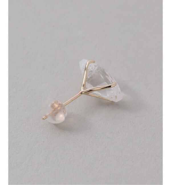 Lilas by Spick&Span「クラッシュクォーツピアス K10（両耳）」|ピアス|