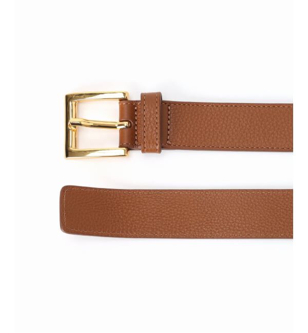 NOBLE「ATELIER AMBOISE/アトリエ アンボワーズ スクエアバックルベルト(ブラウン)」|ベルト|