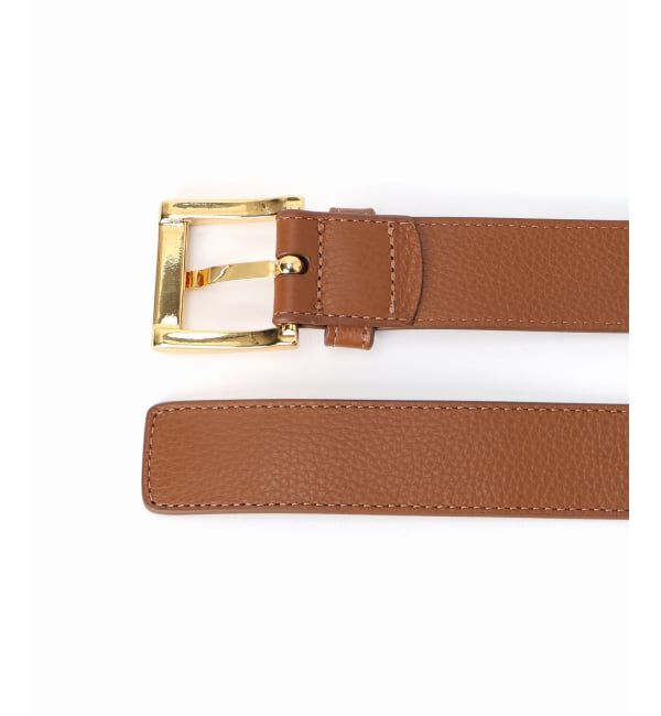 NOBLE「ATELIER AMBOISE/アトリエ アンボワーズ スクエアバックルベルト(ブラウン)」|ベルト|