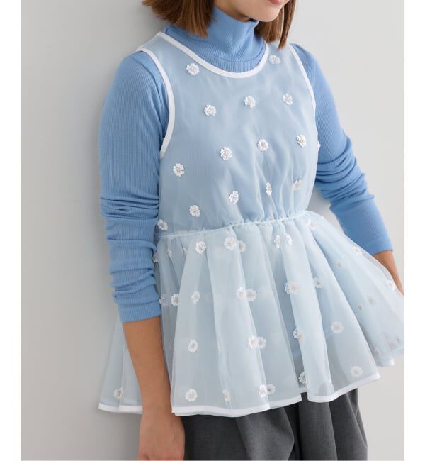 U by SPICK&SPAN「フラワースパンコールブラウス」|シャツ・ブラウス|