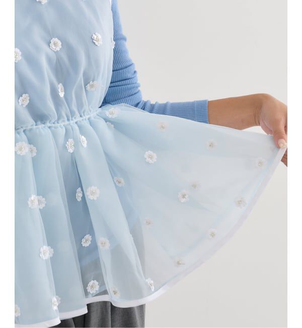 U by SPICK&SPAN「フラワースパンコールブラウス」|シャツ・ブラウス|