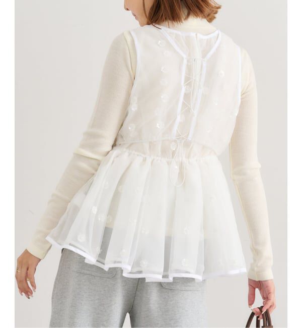 U by SPICK&SPAN「フラワースパンコールブラウス」|シャツ・ブラウス|
