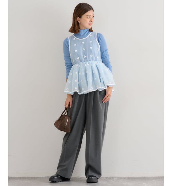 U by SPICK&SPAN「フラワースパンコールブラウス」|シャツ・ブラウス|