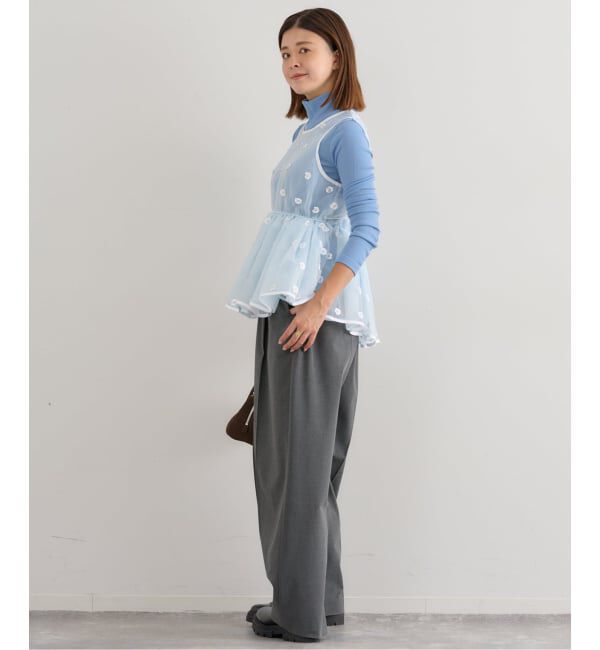 U by SPICK&SPAN「フラワースパンコールブラウス」|シャツ・ブラウス|