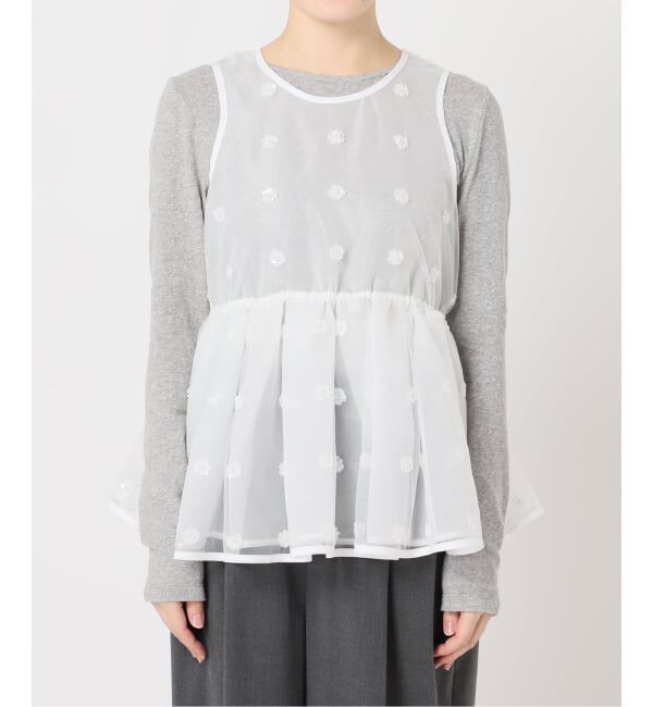 U by SPICK&SPAN「フラワースパンコールブラウス」|シャツ・ブラウス|