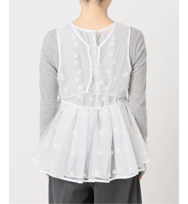 U by SPICK&SPAN「フラワースパンコールブラウス」|シャツ・ブラウス|