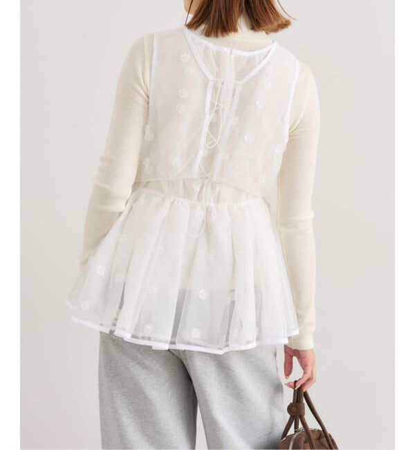 U by SPICK&SPAN「フラワースパンコールブラウス」|シャツ・ブラウス|