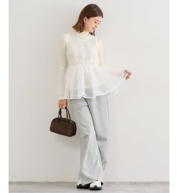 U by SPICK&SPAN「フラワースパンコールブラウス」|シャツ・ブラウス|