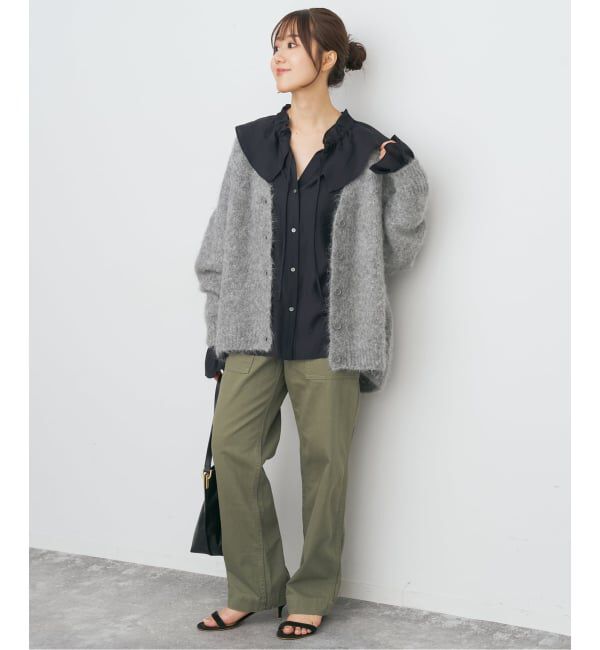 Spick and Span「ポリアセテートラッフルカラーブラウス」|シャツ・ブラウス|