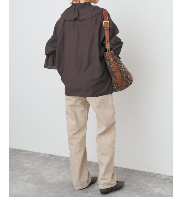 Spick and Span「ポリアセテートラッフルカラーブラウス」|シャツ・ブラウス|